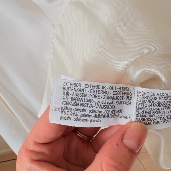 Zara Sleeveless Square Neck Flared Skirt Long Dress NWT White Size Small - Picture 12 of 12